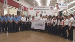 Entrega Loto-Ley donativo por 467 mil 500 pesos a Bomberos Amigos IAP
