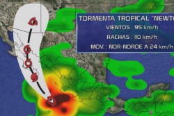 Newton dejará chubascos en todo Sinaloa, asegura la CONAGUA