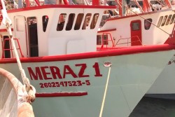 Otra embarcación quedó a merced del oleaje el pasado martes.