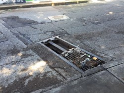 Alcantarillas en mal estado, en Cañadas