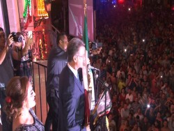 Felton González da su tercer grito de independencia