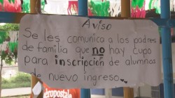 Exigen espacio en jardín de niños de La Conquista