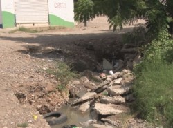 Fuga de drenaje en la Progreso