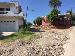 Otra calle intransitable es la 24 de junio en la colonia 5 de mayo