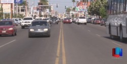 Caos vial en calles de Obregón.