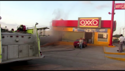 Incendio en tienda de conveniencia