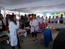 Estudiantes realizan actividades en el marco de la Semana de la Ciencia.