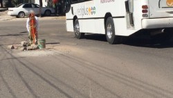 Reparan registro de drenaje pluvial en mal estado en la Ruíz Cortines
