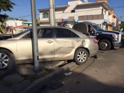 Se registra aparatoso accidente