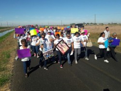 Marcha de ITVY por el Valle contra la inseguridad