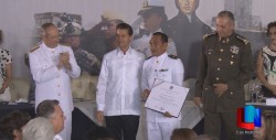 Reconoce EPN a la Armada de México