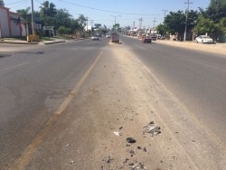 Inconformidad con letrero en medio del camellón en carretera Sanalona