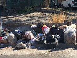 ⁠⁠⁠Con mucha basura en  Cañadas