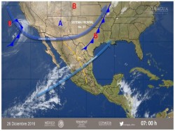 Pronostican lluvia y frío para fiestas de Año Nuevo