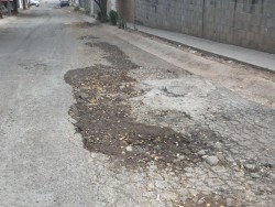 En malas condiciones las calles de Villa Bonita