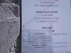 Cerradas oficinas de catedral