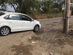Un gran bache, en la colonia Juan de Dios Bátiz