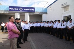 Alcalde realiza visita a Seguridad Pública Municipal