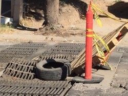 Sigue mal alcantarilla ubicada por el boulevard Villas del Río