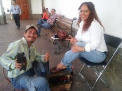 Desde hace cinco años trabaja de bolero en el Ayuntamiento de Culiacán