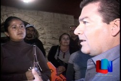 Dialoga alcalde de Guaymas con manifestantes