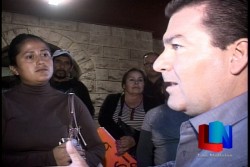 Dialoga alcalde de Guaymas con manifestantes