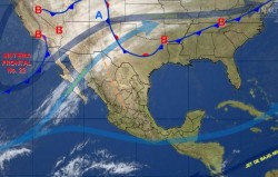 Con bajas temperatura y lluvias en el noroeste de México