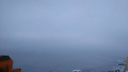 Neblina cubre la vista panorámica de Mazatlán