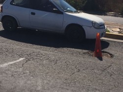 Bache en Boulevard Clemente Vizcarra