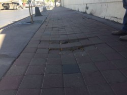 Ya esta en mal estado tramo en reciente remodelación