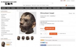 Un Museo holandés vende cabeza humana reducida