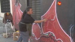 Mayel muralista nativo de Sinaloa