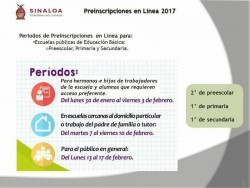 Hoy empezaron las preinscripciones en línea