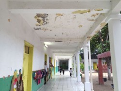 Urge reparación de techos en el kinder Baltazar Izaguirre Rojo