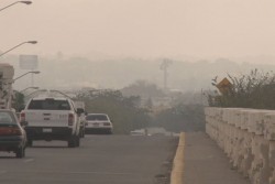 Banco de neblina cubrió la ciudad de Culiacán este viernes