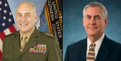 Los Secretarios Tillerson y Kelly visitarán México el 23 de febrero