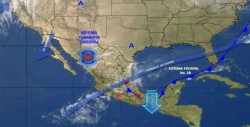 Frente frío 28 ocasionará lluvias en la mayor parte del país