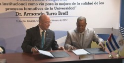 UAS y Universidad de Cuba firman convenio para intercambio de estudiantes y docentes
