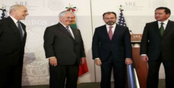 Tillerson y Kelly se retiran tras reunión con Peña Nieto