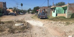 Intransitables calles de la Col. Lázaro Cárdenas