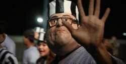 "Reaparece" Javier Duarte en el Carnaval de Veracruz