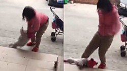 #Video Patea a su hija para que deje de llorar
