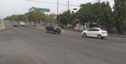 Semáforo fuera de servicio en el sector Canaco