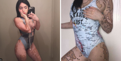 #Fotos ¡Wow! Esta chica tiene un mapamundi natural en su piel