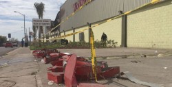 Triste panorama, un día después del incendio en plaza de Barrancos