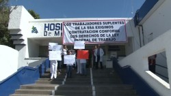 Trabajadores del Hospital General exigen su formalización
