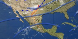 Frente frío 40 provocará vientos fuertes en el norte del país