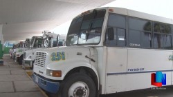 Listos 6 camiones para atender a pasajeros