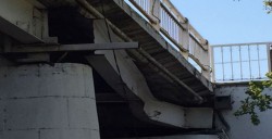 No representa peligro viga dañada en el Puente Hidalgo