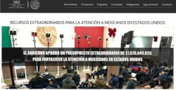SRE lanza portal de transparencia para atención a mexicanos en EU
